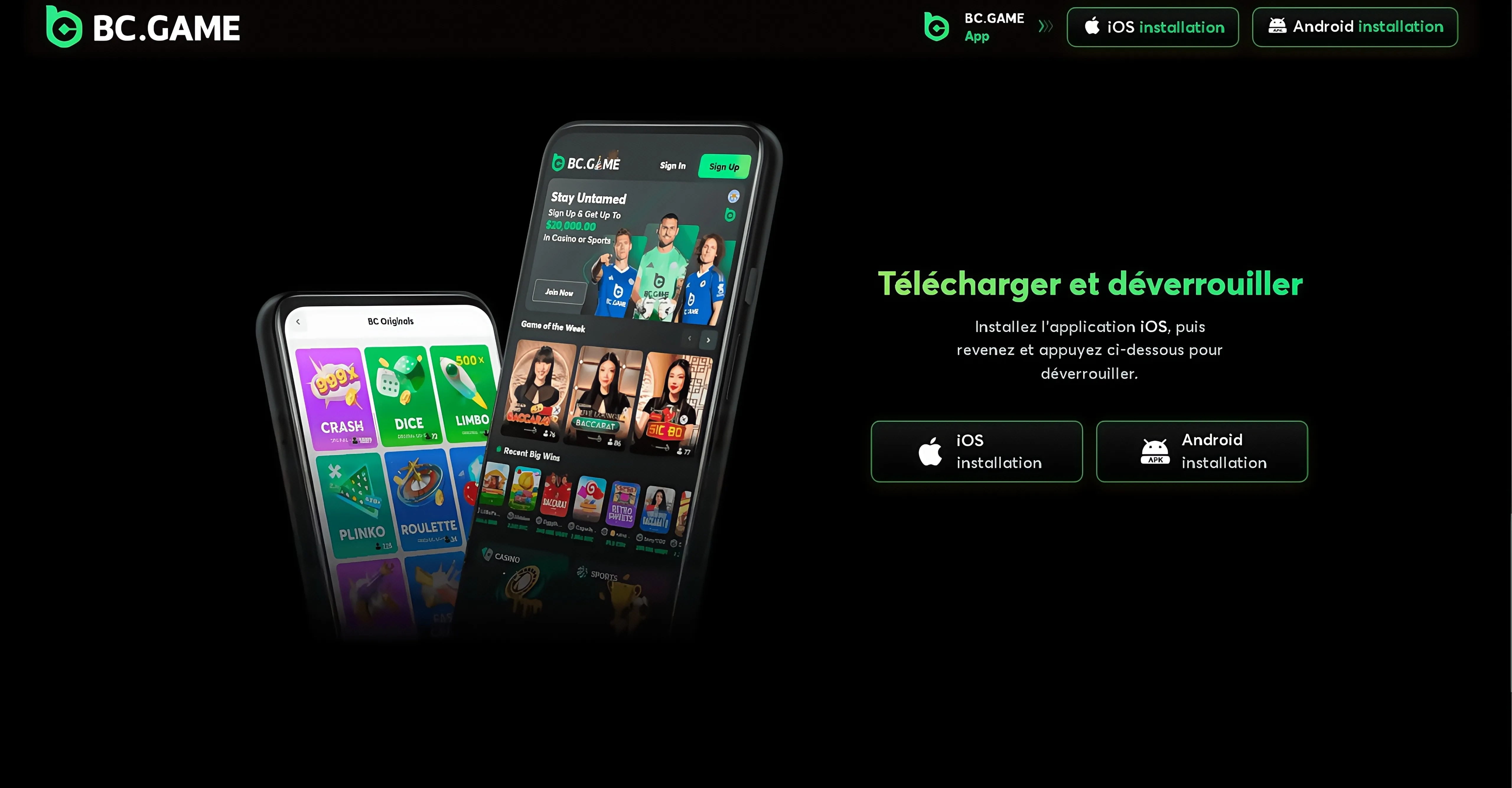 BC.GAME avec offre de multiplication de dépôt de 300% sur l’un des plus grands portails de jeu en ligne
